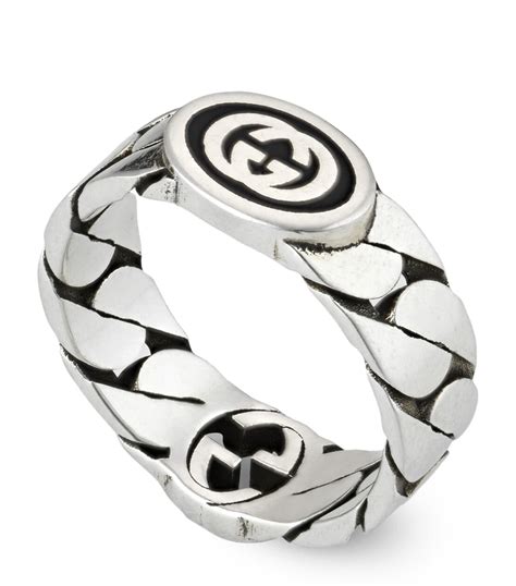 gucci interlocking g ring silver|gucci ghost ring price.